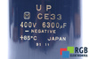 CONDENSATOR CE33 MATSUSHITA 6300UF, 400VDC CONDENSATOR