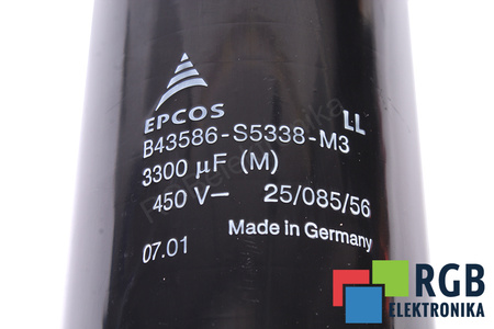 CONDENSATOR B43586-S5338-M3 EPCOS 3300UF, 450V CONDENSATOR