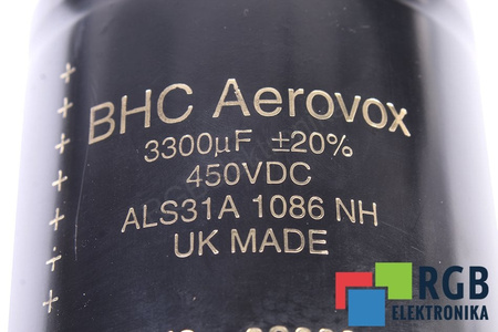 CONDENSATOR ALS31A1086NH BHC COMPONENTS LTD BHC 3300UF, 450V CONDENSATOR
