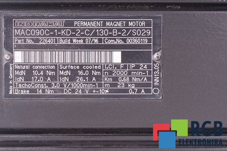 MAC090C-1-KD-2-C/130-B-2S/S029 INDRAMAT STATOR