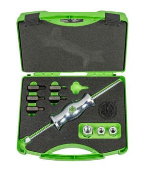 SET DE CIOCANE CU CULISARE ÎN VALIZĂ CU ADAPTOARE FILETATE ÎN DIFERITE DIMENSIUNI KS-22-01 KUKKO