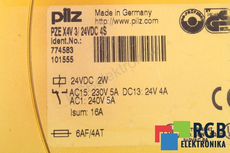 PZEX4V PILZ 774583 RELEU DE SIGURANȚĂ
