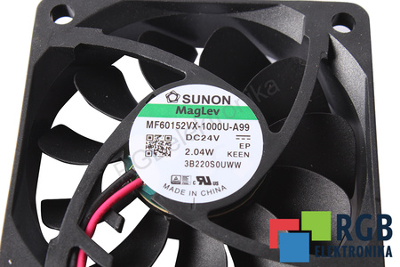 MF60152VX-1000U-A99 SUNON 60X60X15MM, 24V EVANTAI