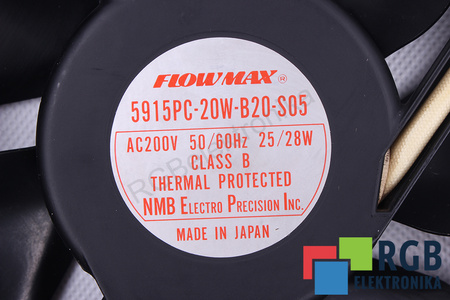 5915PC-20W-B20-S05 NMB TECHNOLOGIES 200VAC 25/28W EVANTAI