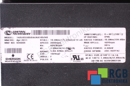 142U2D305BARAA165240 CONTROL TECHNIQUES STATOR