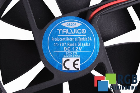 92X92X25MM TALVICO 92X92X25MM, 12V EVANTAI