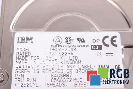 DBOA-2540 IBM 2.5" 540MB IDE