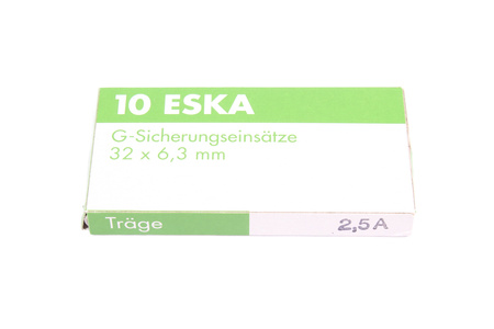 SIGURANȚĂ CU ÎNTÂRZIERE 632.321 ESKA ZGT-2.5A 250V, 2.5A, 6.3X32MM, 10PCS