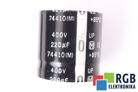 CONDENSATOR 220UF 400VDC MATSUSHITA CONDENSATOR