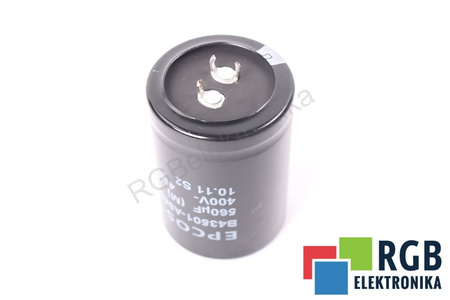 CONDENSATOR B43501-A9567-M2 EPCOS 40/085/56 560UF, 400VDC CONDENSATOR