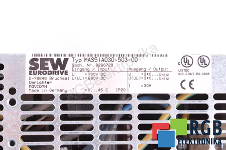 MAS51A030-503-00 SEW EURODRIVE MOVIDYN