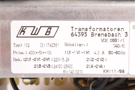 1742361 KWB 102 TRANSFORMATOR