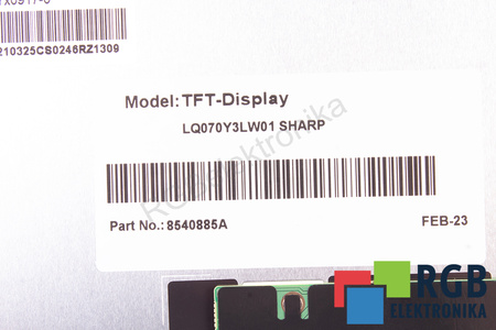 LQ070Y3LW01 SHARP 7" MATRICE LCD