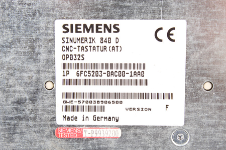 6FC5203-0AC00-1AA0 SIEMENS VERSION F