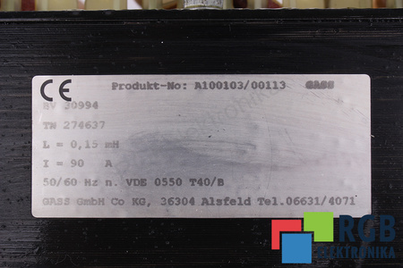 BV30994 TN274637 GASS CHOKE