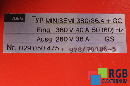 MINISEMI 380/36.4+GO AEG