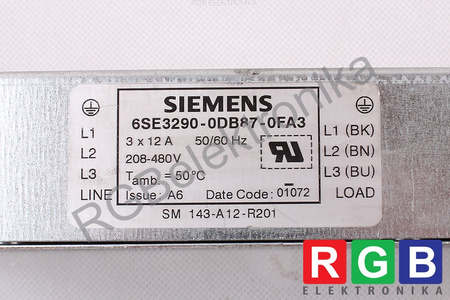 6SE3290-ODB87-0FA3 SIEMENS FILTRU