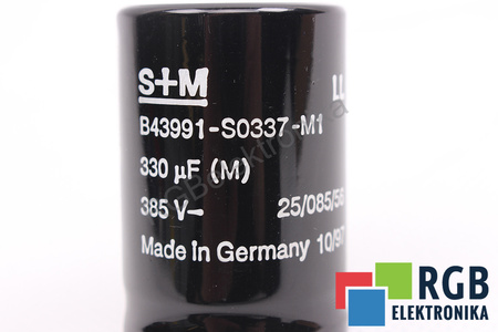 CONDENSATOR B43991-S0337-M1 S+M 330UF, 385VDC