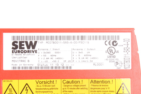MC07B0011-5A3-4-00/FSC11B SEW EURODRIVE MOVITRAC B