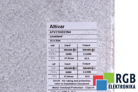 ATV21HD22N4 SCHNEIDER ELECTRIC ALTIVAR 22KW