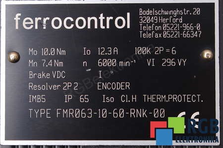 FMR063-10-60-RNK-00 FERROCONTROL STATOR