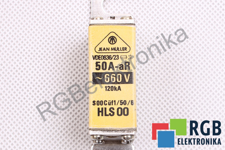SIGURANŢĂ HLS00 JEAN MULLER VDE0636/23 50A-AR, 660V, 120KA SIGURANŢĂ