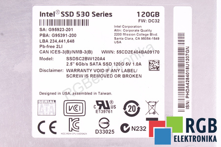 SSDSC2BW120A4 INTEL 120GB