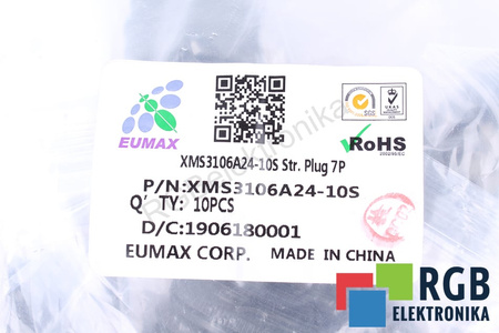 XMS3106A24-10S EUMAX PENTRU AI FANUC SIZE 24, 7PIN ȘTECHER DREPT FĂRĂ PRESĂ DE CABLU