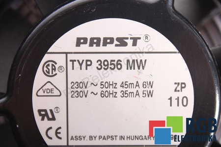 3956MW PAPST 90X90MM EVANTAI