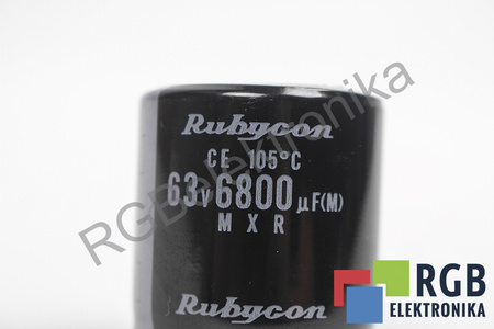 CONDENSATOR MXR RUBYCON 6800UF, 63VDC CONDENSATOR