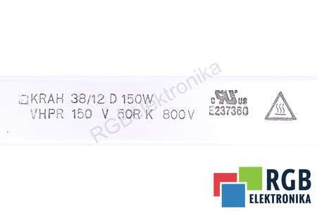 38/12 KRAH 50 OHM 800V 150W REZISTENȚA LA FRÂNARE