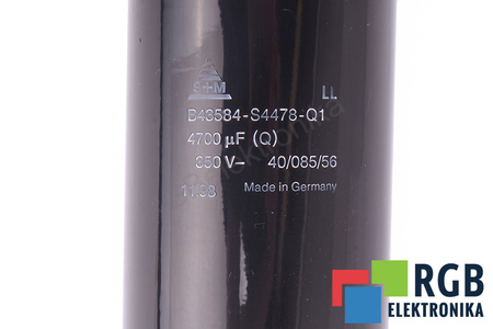 CONDENSATOR B43584-S4478-Q1 S+M 4700UF, 350V CONDENSATOR