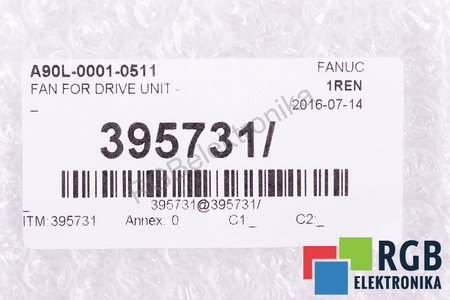 A90L-0001-0511 FANUC 2406VL-S5W-B79 60X60X15MM, 24V EVANTAI