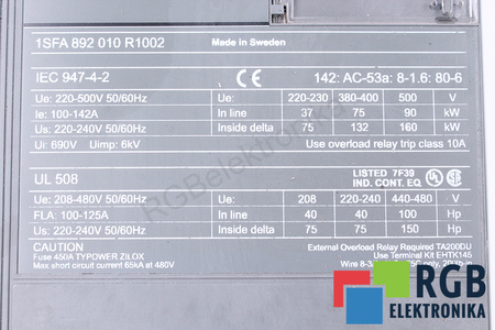 PSS142/245-500L ABB 1SFA892010R1002