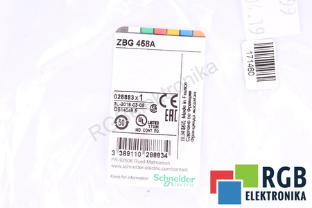 ZBG458A SCHNEIDER ELECTRIC 458A SET DE 2 CHEI