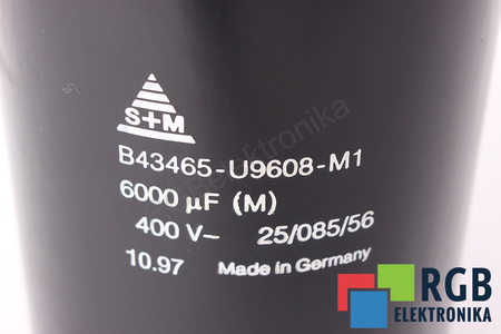 CONDENSATOR B43465-U9608-M1 S+M 6000UF, 400VDC