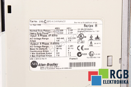 20BC5P0A0AYNANC0 ALLEN BRADLEY POWERFLEX 700