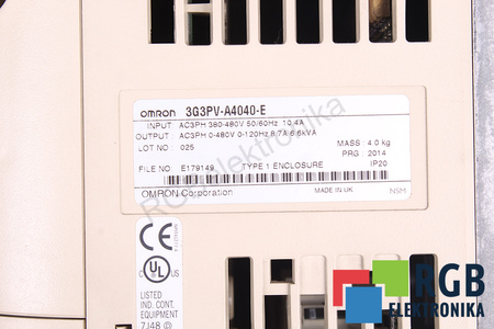 3G3PV-A44040-E OMRON SYSDRIVE