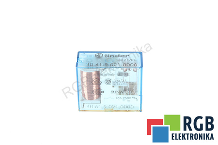 40.61.9.021.0000 FINDER 21VDC 250V, 16A RELEU